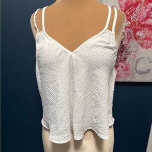 Urban Social White Cropped Flowy Women's Tank Top M 2 for 20